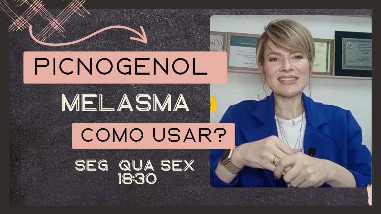 PICNOGENOL ativo para MELASMA nutracêutico fitoterápico fotoprotetor oral