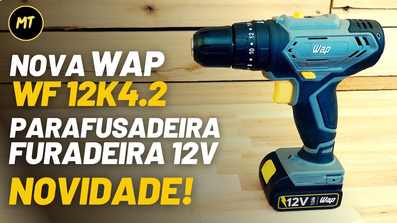 NOVA Parafusadeira Furadeira WAP WF12K4.2 12V | Review Completo, Testes Reais e Vale a Pena?