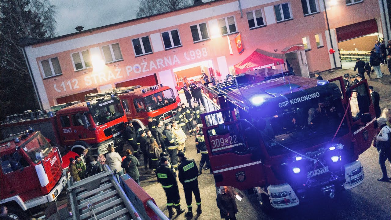 OSP KSRG Koronowo - Przywitanie nowego samochodu ratowniczo-gaśniczego GBA MAN TGM 13.290 STOLARCZYK