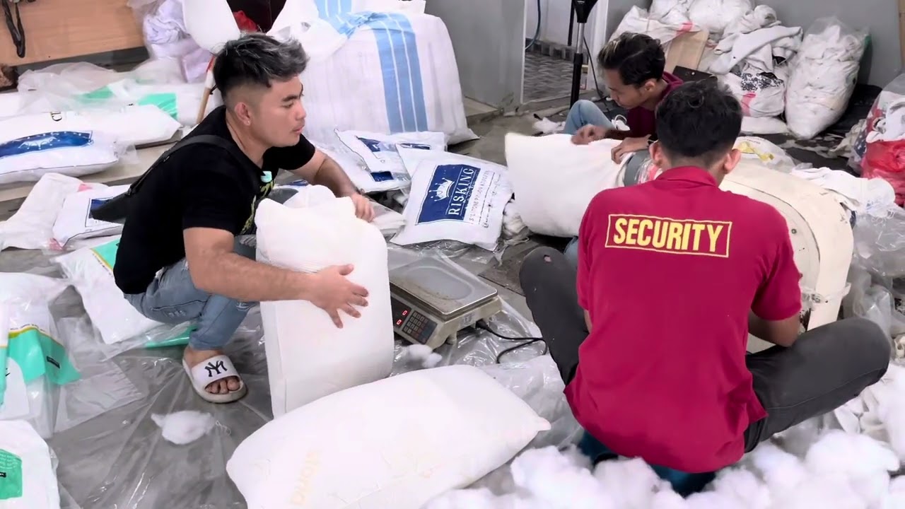 Pembuatan bantal silicone hotel