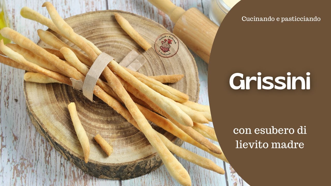 GRISSINI CON ESUBERO DI LIEVITO MADRE, CROCCANTISSIMI, PRONTI IN 5 MINUTI🥖🥖🥖