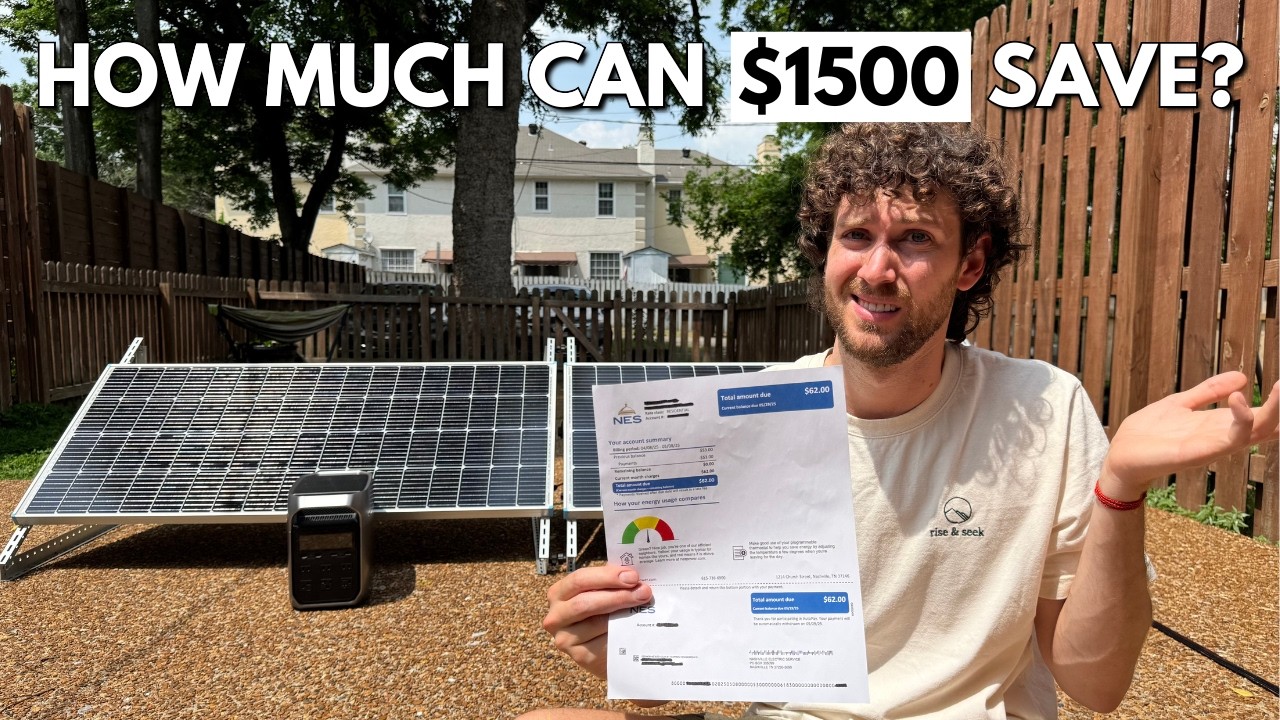 $1,500 Solar Generator vs My Electric Bill