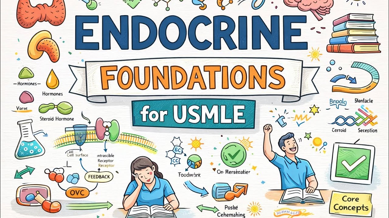 Endocrine Foundations (PART1/6) for USMLE Step 1&NEET PG | Hormone Receptors & Signaling Made Easy