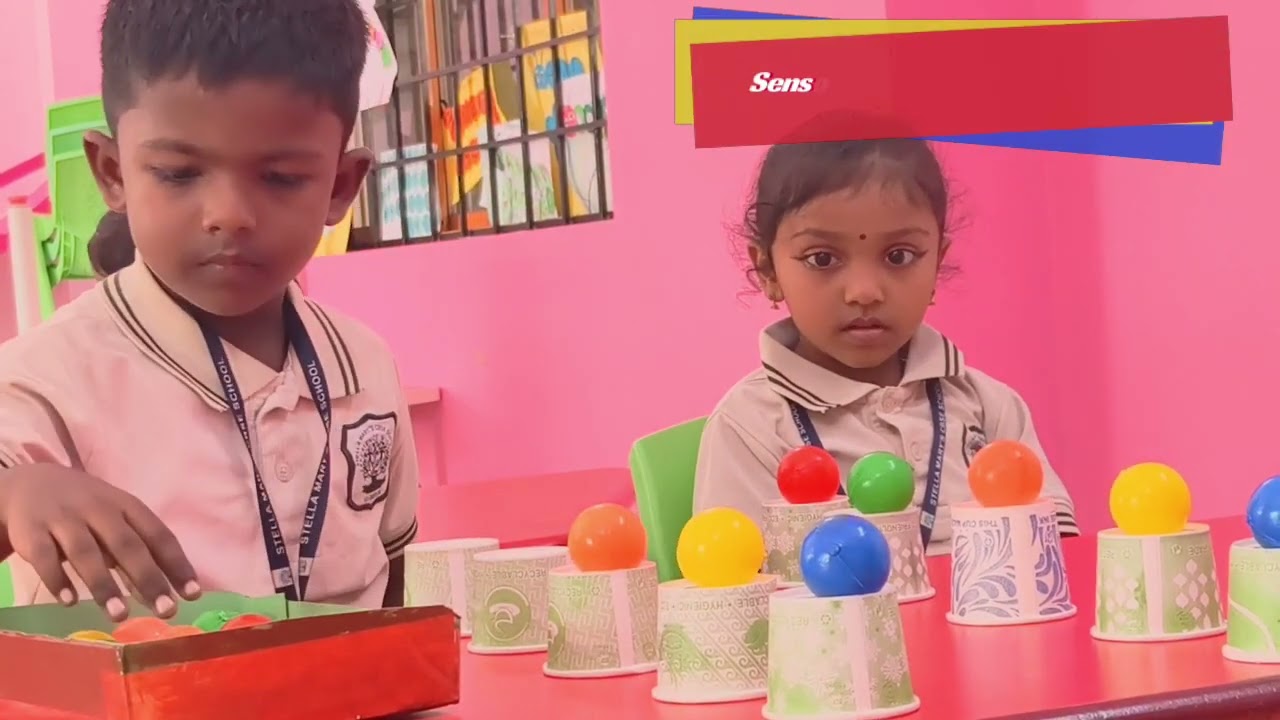 | Pre-KG Fun Learning Activities | Visual Motor • Colour Matching • Alphabet • Balance • Pouring