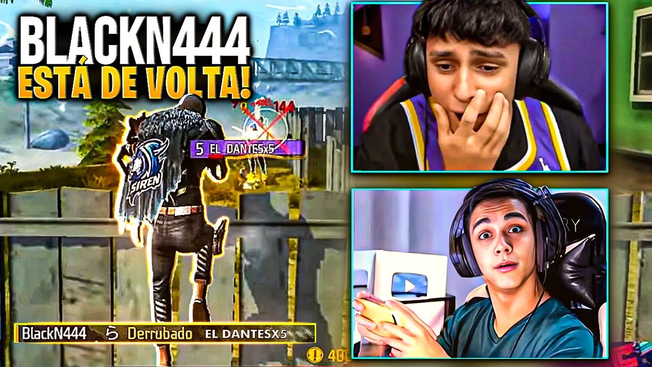 BLACKN444 VOLTOU A JOGAR FREE FIRE e CHOCOU TODO MUNDO!