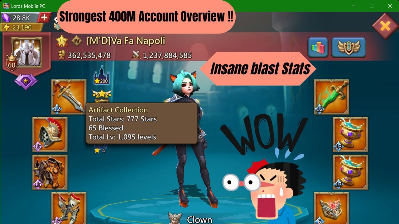 🔥 LORDS MOBILE | STRONGEST 400M ACCOUNT OVERVIEW | FULL GEAR + HEROES 🔥#lordsmobile