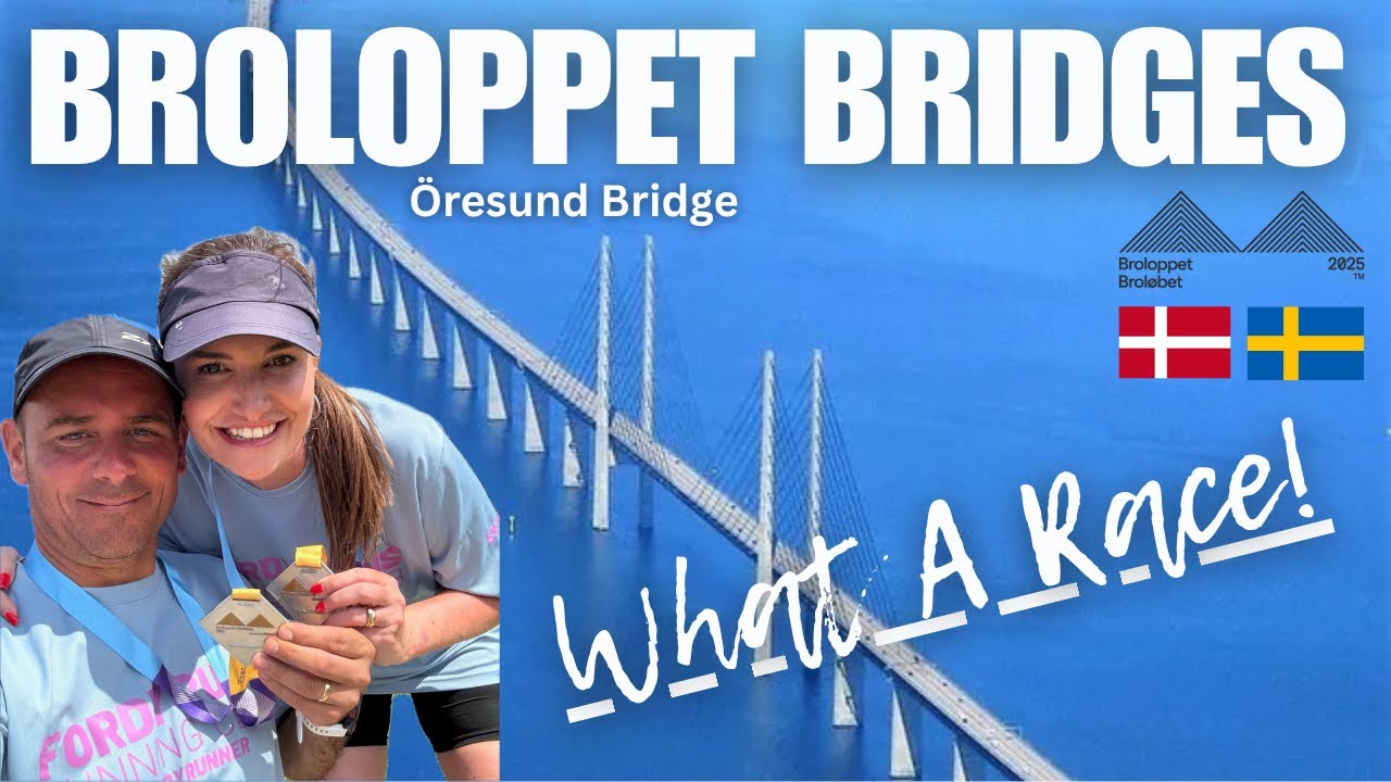 WOW! Running a Half Marathon Across TWO COUNTRIES ! 🇩🇰🇸🇪 (Denmark to Sweden) Across a bridge