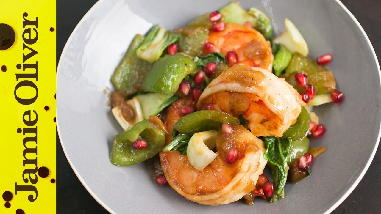 Ginger Sesame Glazed Jumbo Shrimp | Kelis