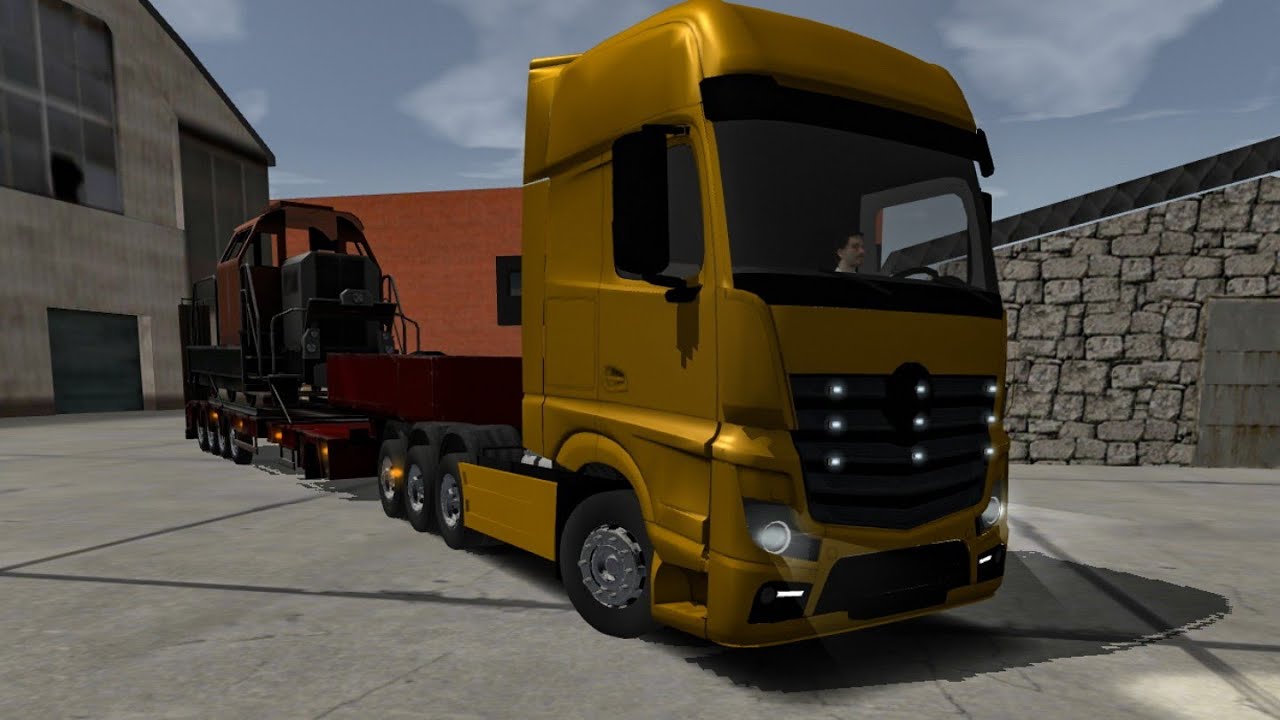 Euro Truck Driver Evolution: Mercedes Actros 8x6 Train Transport | Full HD Gameplay Ultra Graphics