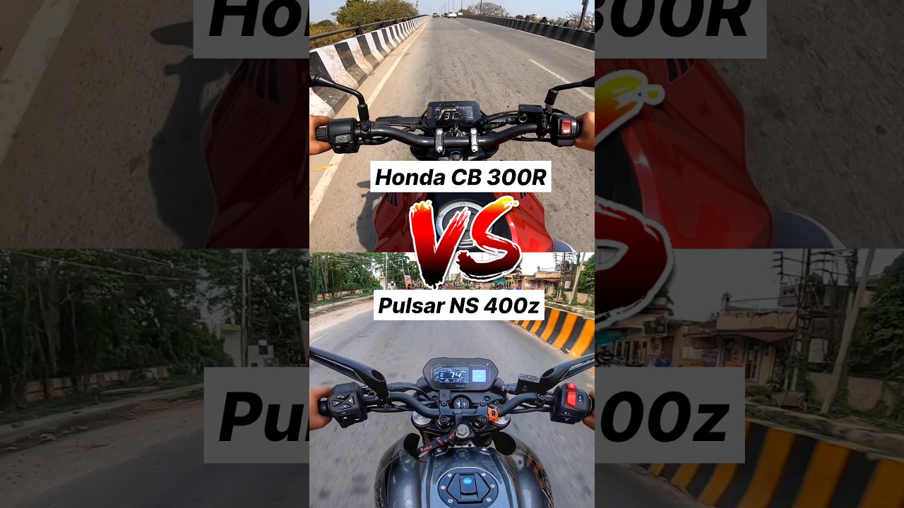 Honda CB 300R vs Pulsar NS 400z 🔥 Gear Challenge #shorts #ns400