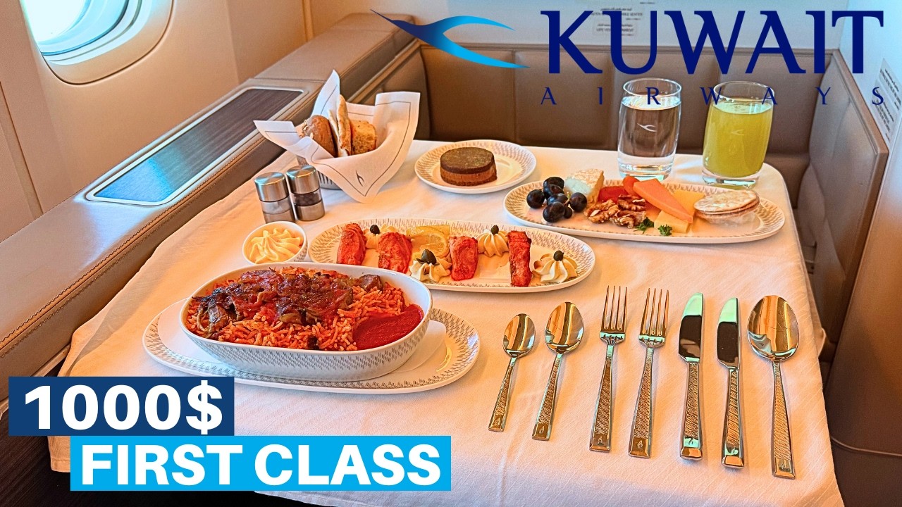FIRST CLASS | KUWAIT AIRWAYS BOEING 777-300ER (Royal Class) | Kuwait - Cairo | Flight Review