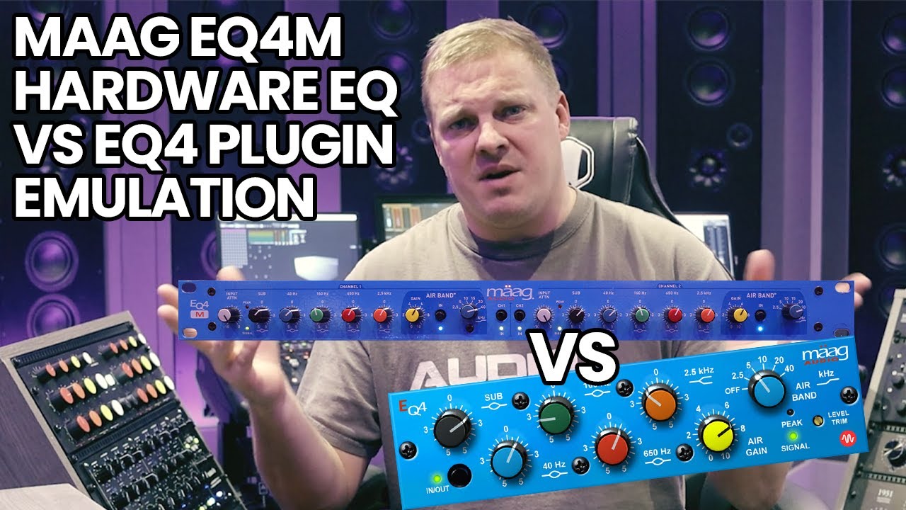 Аппаратный эквалайзер Maag EQ4m против эмуляции плагина EQ4