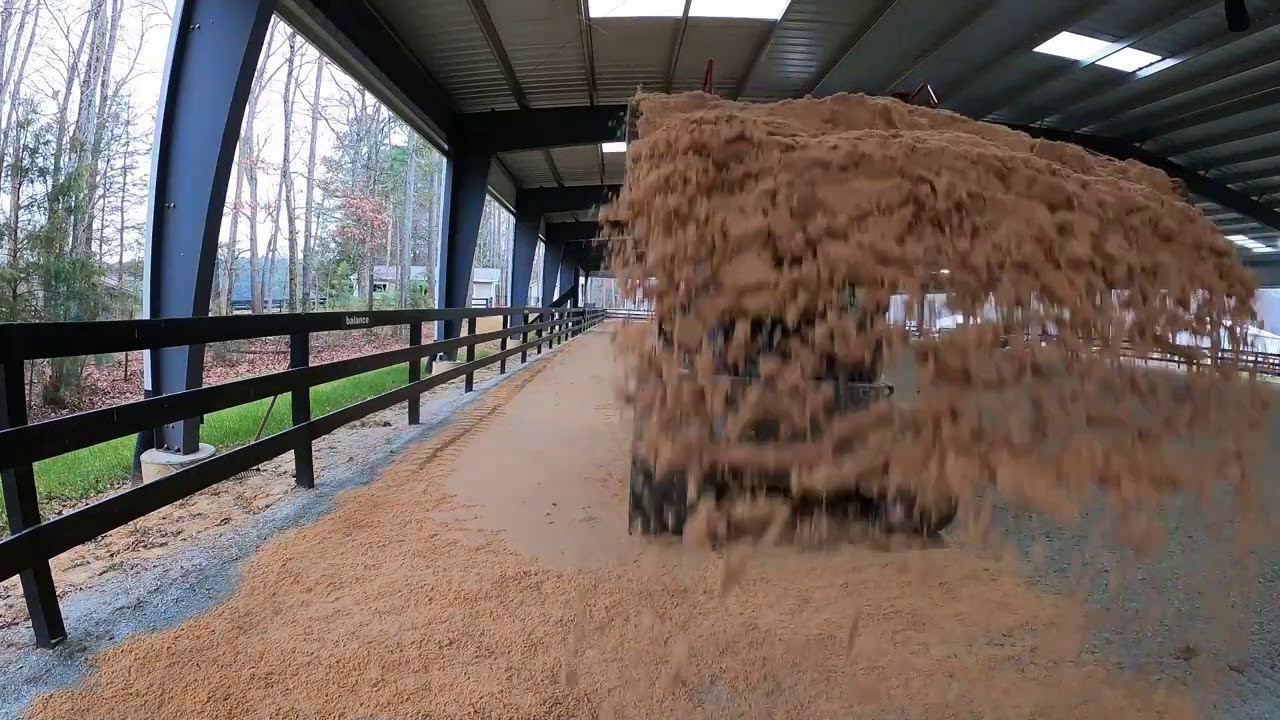 Installing Sand In A Covered Horse Arena