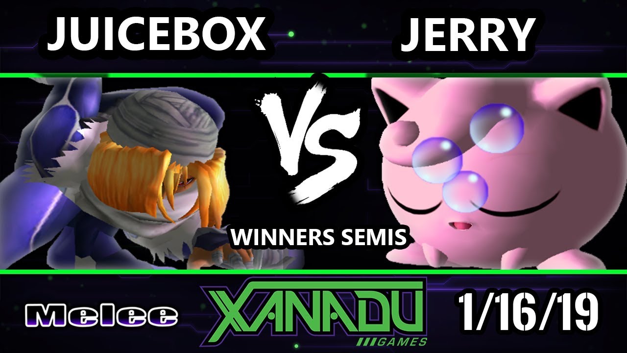 S@X 285 SSBM - Juicebox (Sheik) Vs. Jerry (Jigglypuff)  - Smash Melee Winners Semis