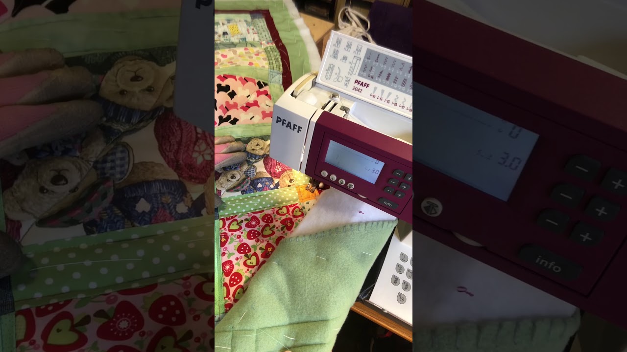 Quilten mit der Nähmaschine: Wellenlinien
