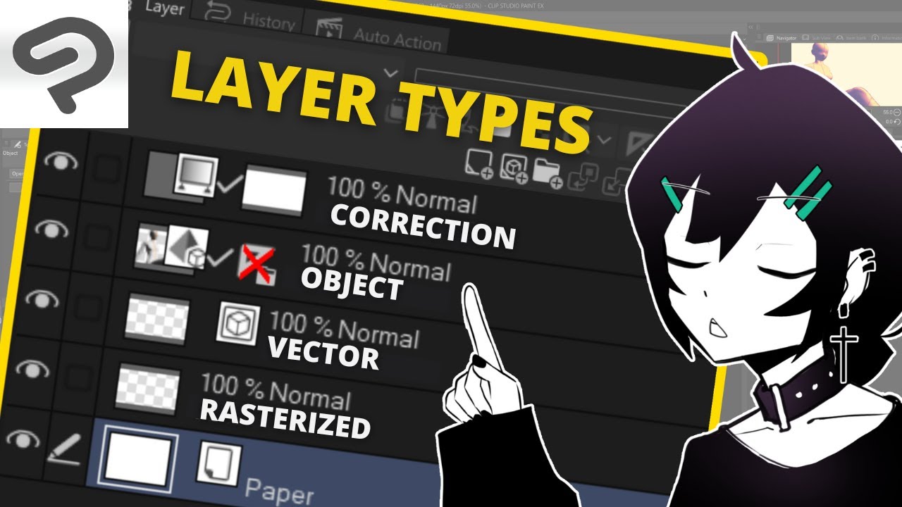 Understanding CLIP STUDIO PAINT Layer Types