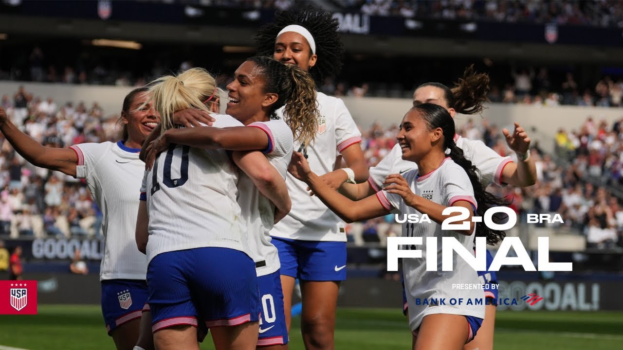 HIGHLIGHTS | USWNT defeats Brazil 2-0 at SoFi Stadium in Los Angeles