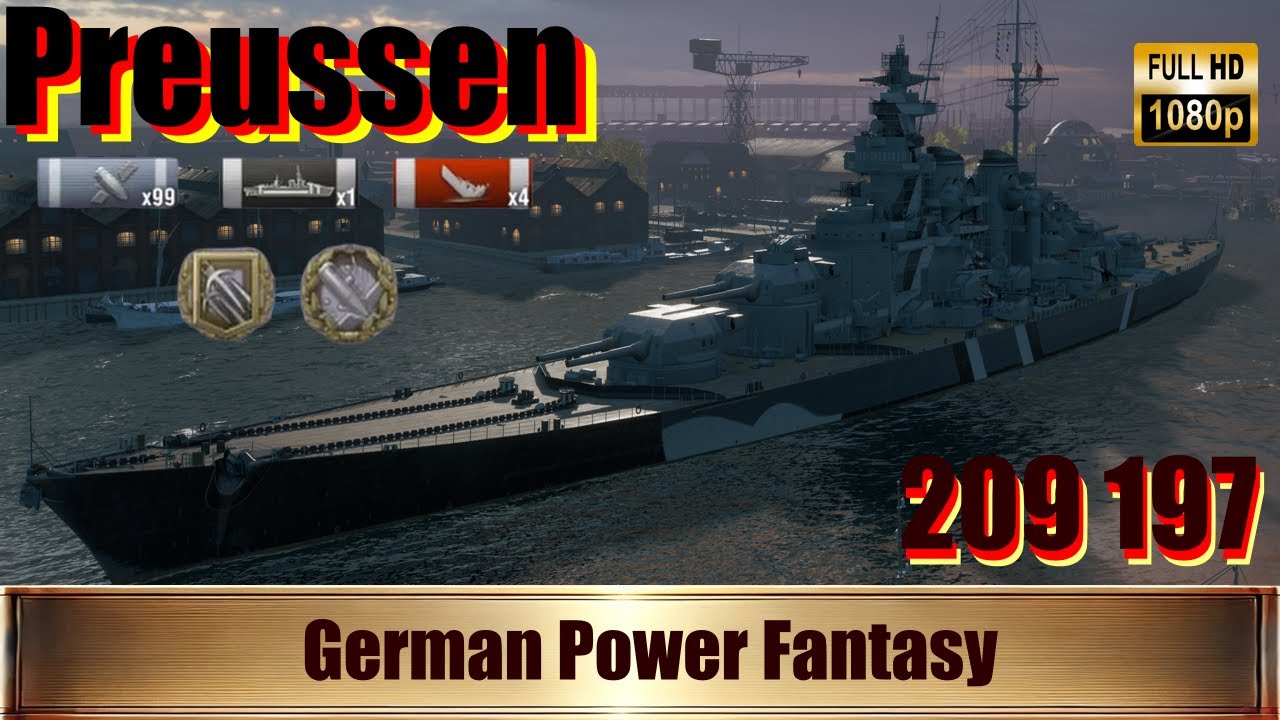 -=Preussen - Battleship ShowDown | Gameplay | World of Warships=-