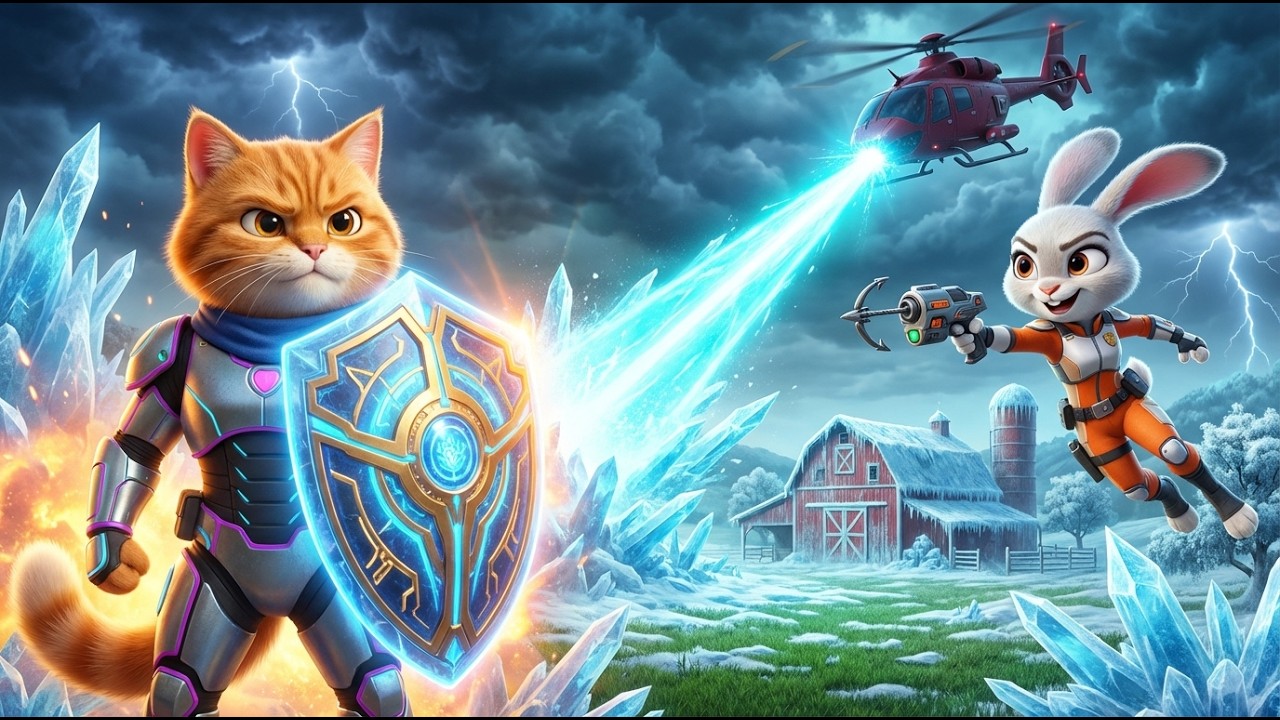 FARM CAT RESCUE: The Great Ice Invasion! ❄️🐱 (Official 3D Animation)