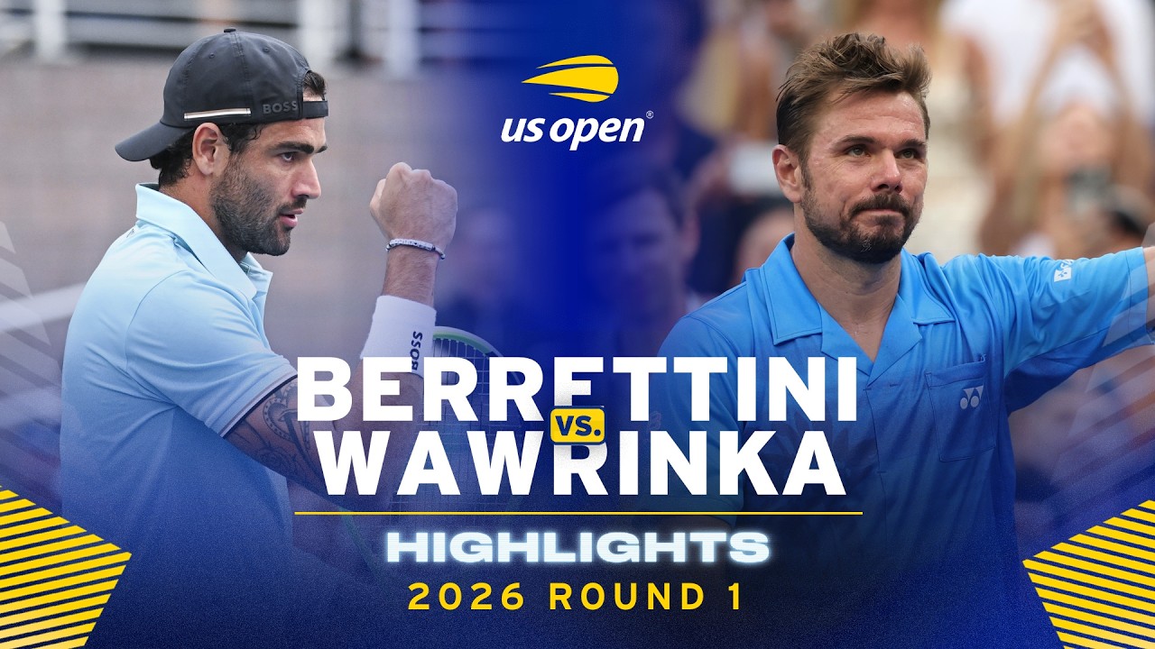 Matteo Berrettini vs. Stan Wawrinka Highlights | 2026 US Open Round 1
