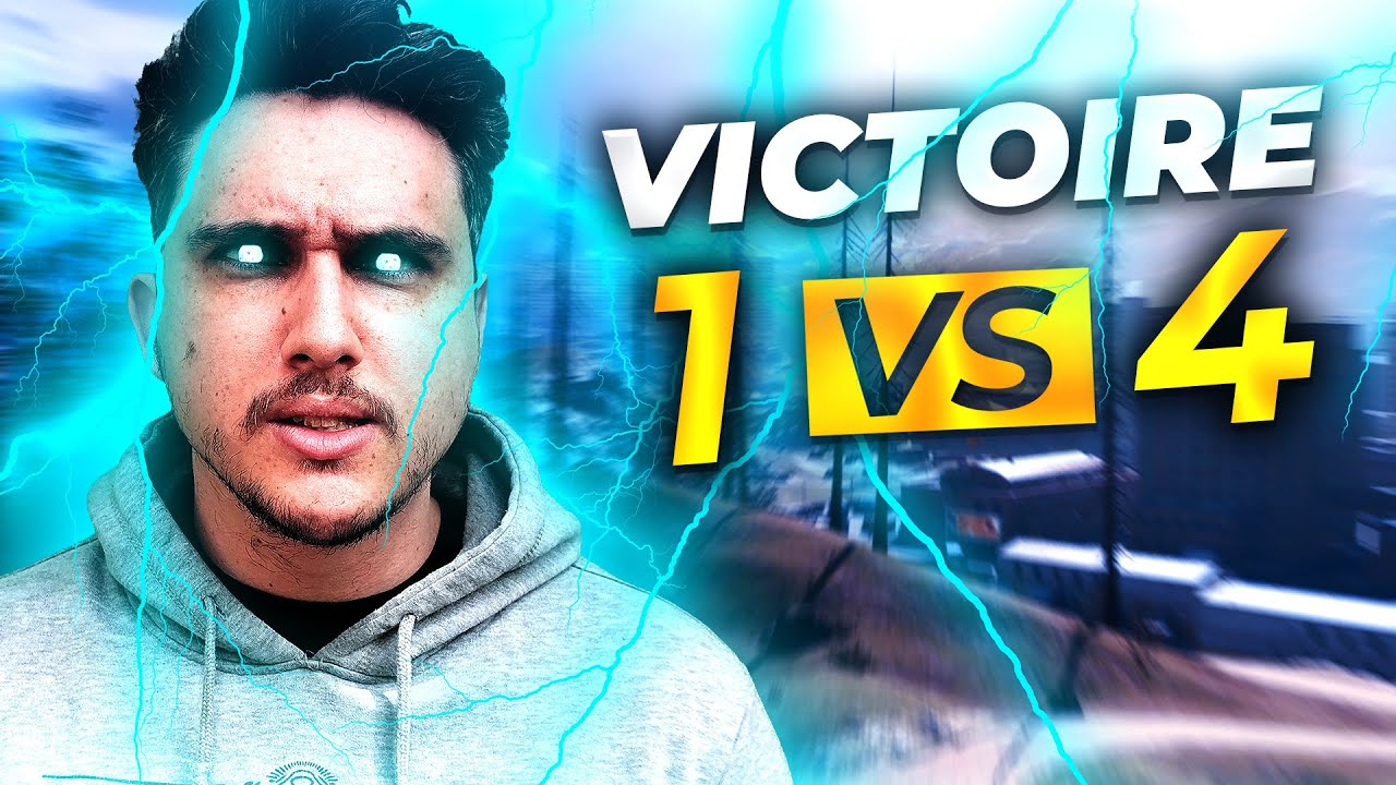 MA PREMIERE VICTOIRE EN 1 VS 4 (+30 KILLS +12,000 DEGATS)