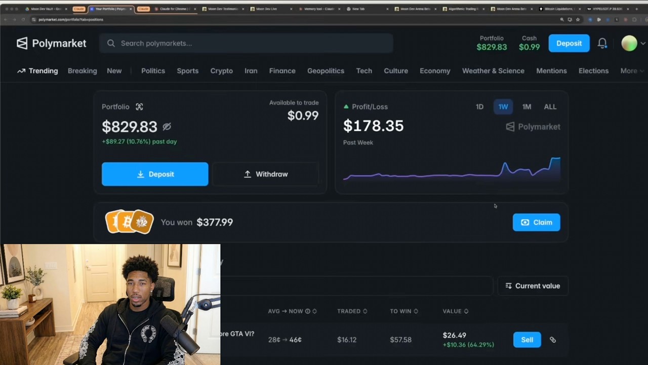 how i make 6 figures a month with polymarket trading (ai method)