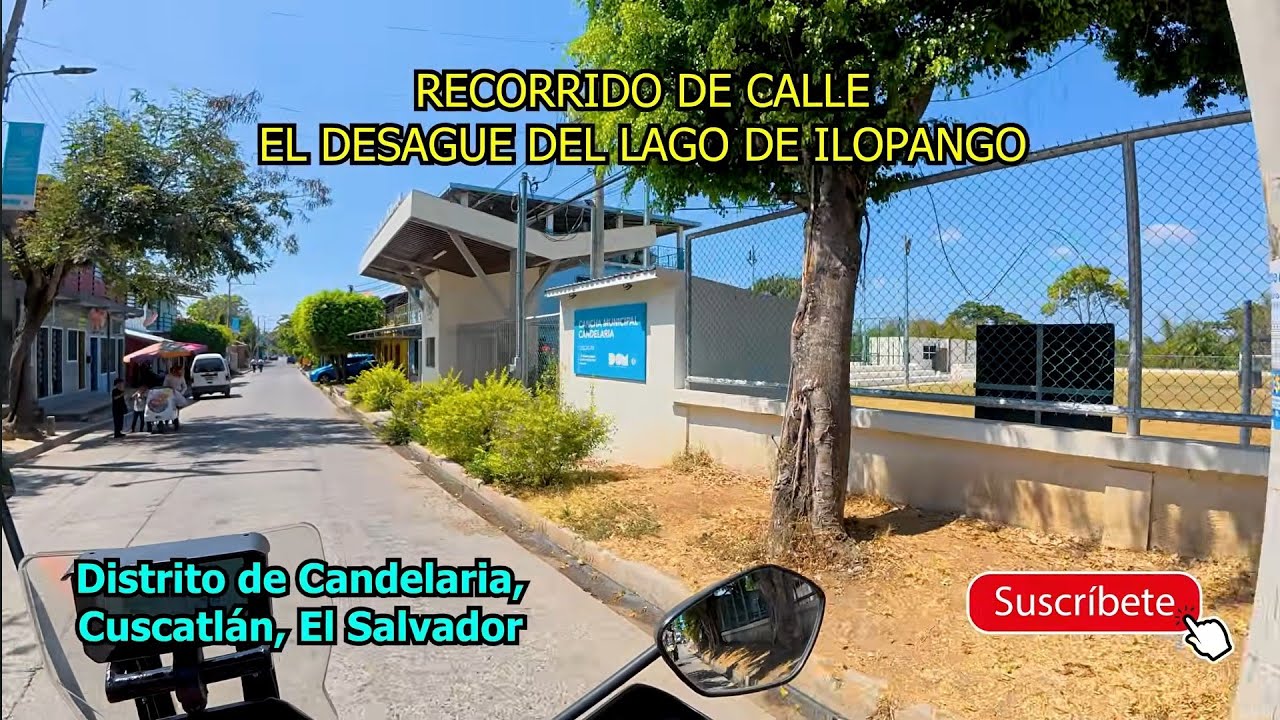 Pasando Por El Distrito de Candelaria En Cuscatlan, EL SALVADOR, Recorrido de Calle Al Lago Ilopango