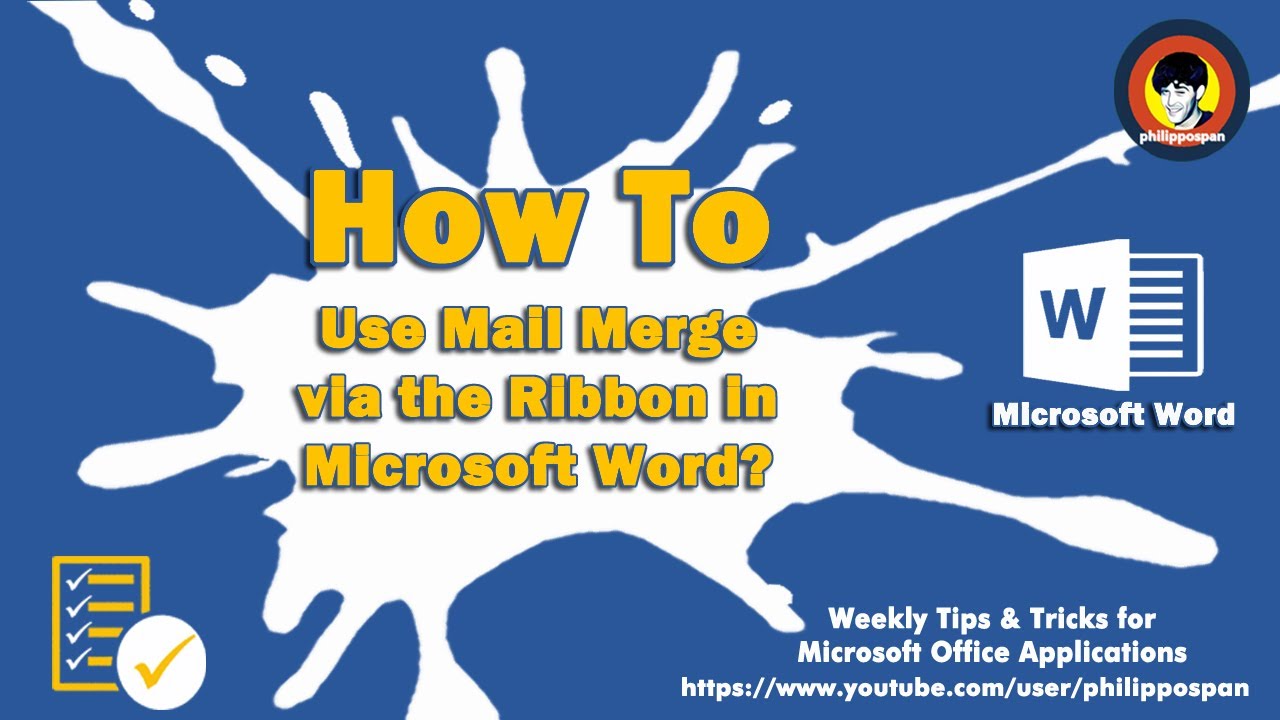 How To Use Mail Merge via the Ribbon in Microsoft Word?