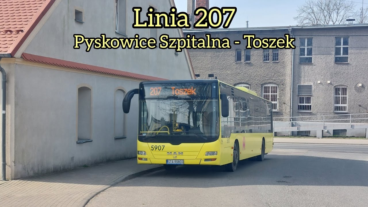 MAN NL293 Lion's City #5907 - PKM Świerklaniec Linia 207