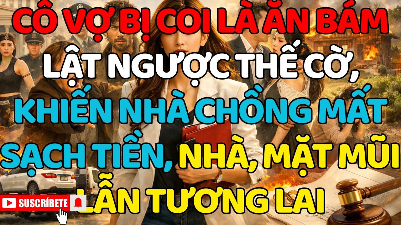 CÔ VỢ BỊ C.OI LÀ ĂN B.ÁM L.ẬT NGƯỢC THẾ CỜ KHIẾN NHÀ CHỒNG MẤT SẠCH TIỀN, NHÀ, MẶT MŨI LẪN TƯƠNG LAI
