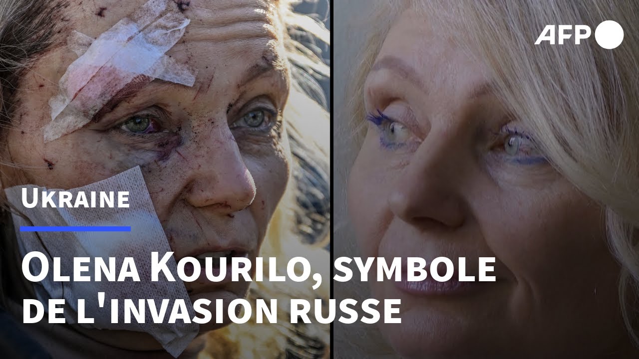 Symbole de l'invasion russe en Ukraine, Olena Kourilo r&ecirc;ve de rentrer chez elle | AFP