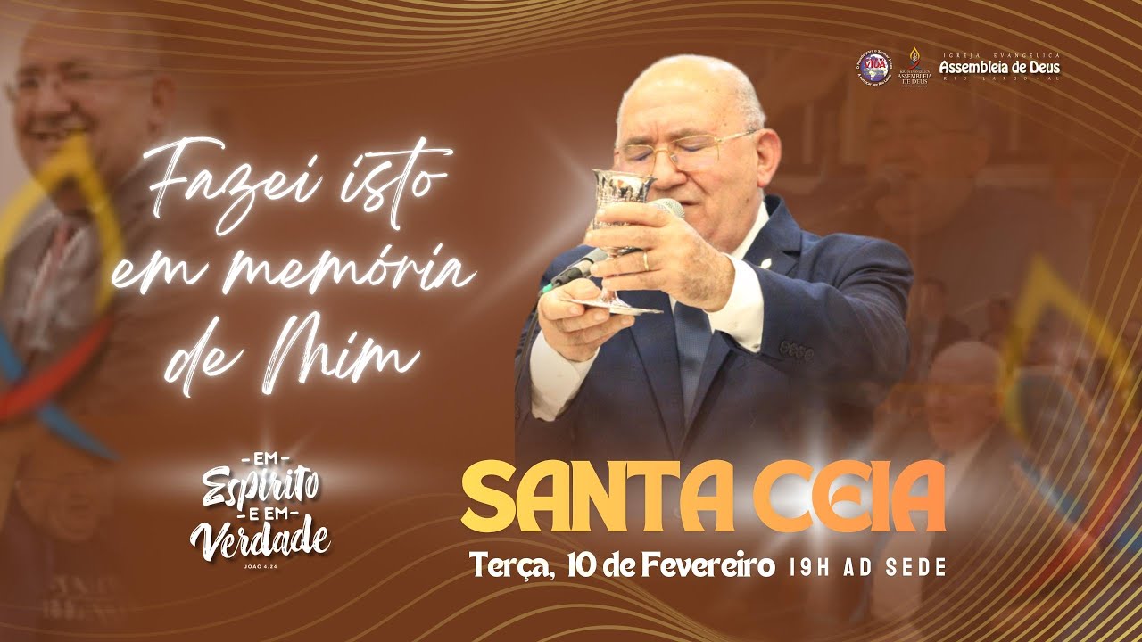SANTA CEIA DO SENHOR - Acessível em Libras - 10/02/2026 #adriolargo