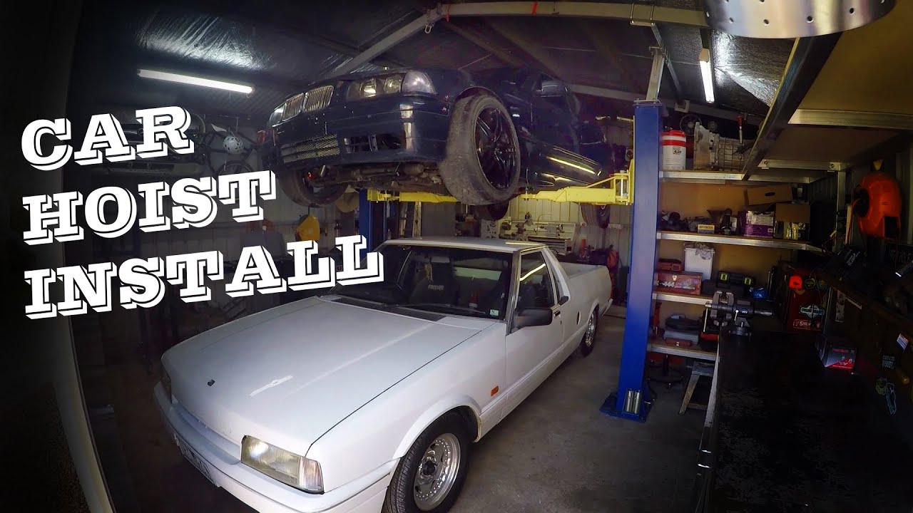 Car hoist install - turning my tiny shed into the perfect workshop