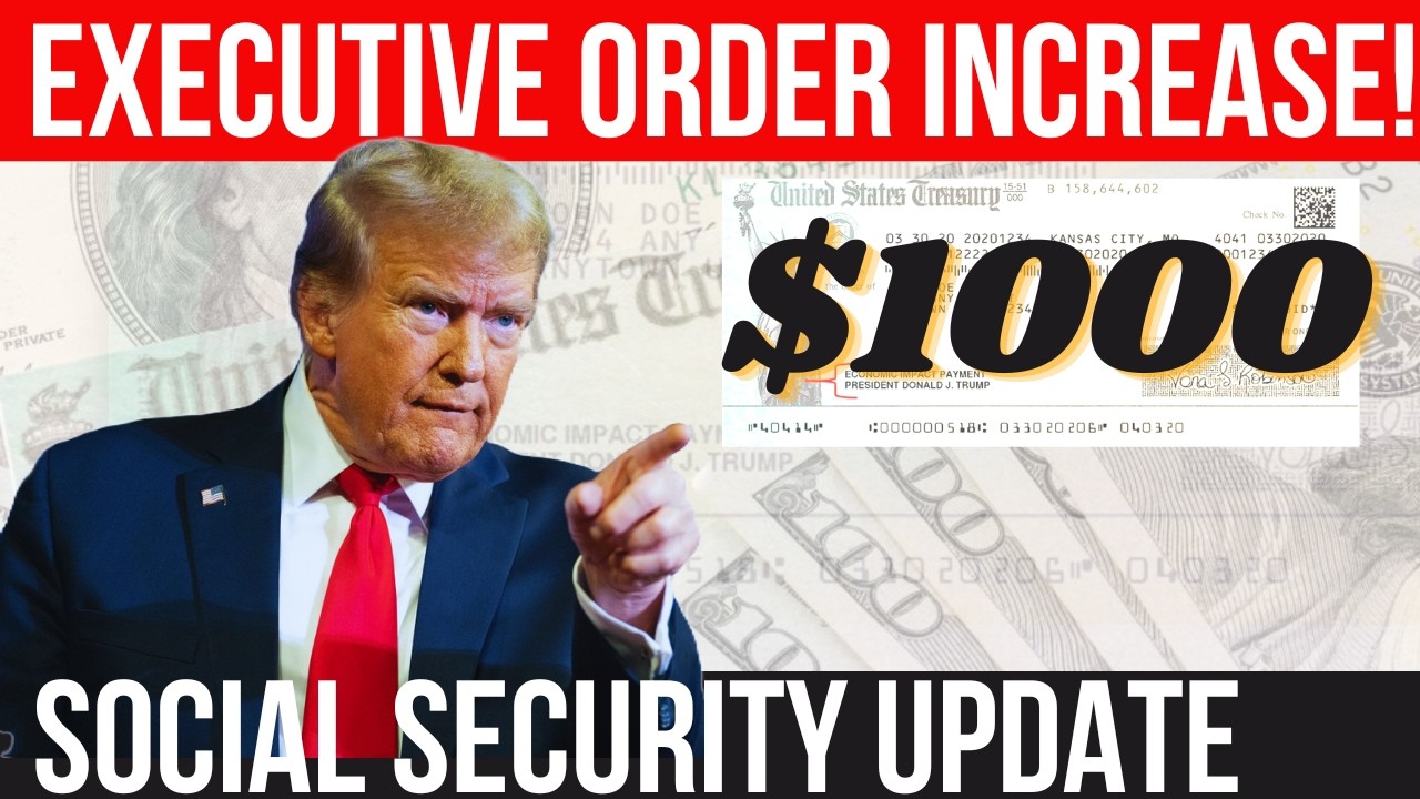 Увеличение на 1000 долларов! Трамп подписал указ о социальном обеспечении! Выплаты SSA, SSI, SSDI...