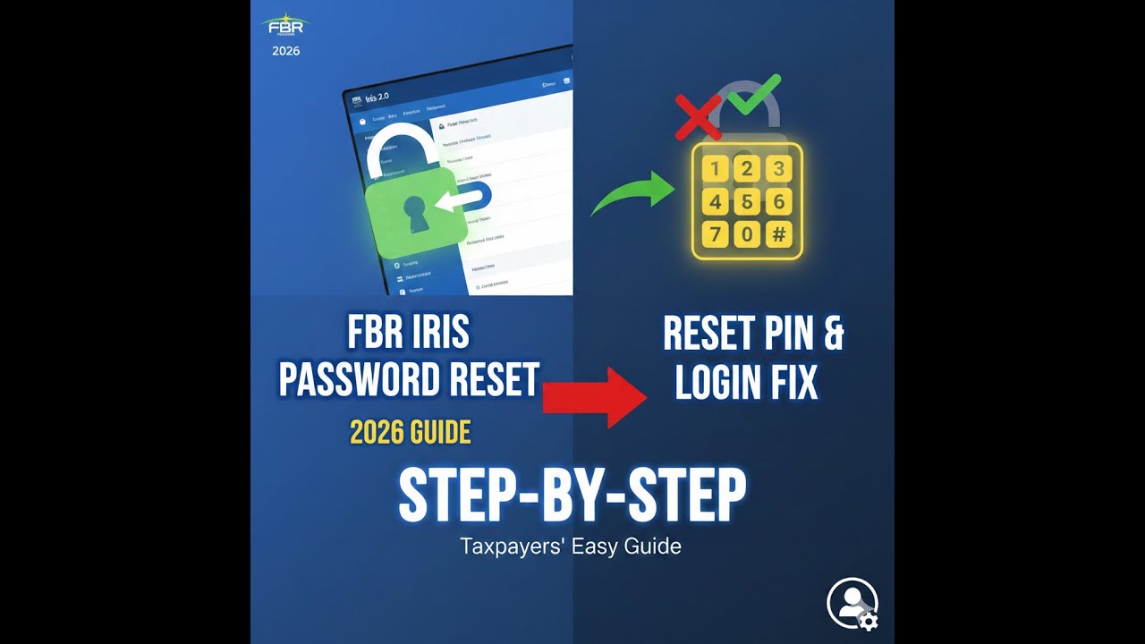 How to Reset FBR Iris Password & Pin: New 2026 Step-by-Step Guide for Taxpayers