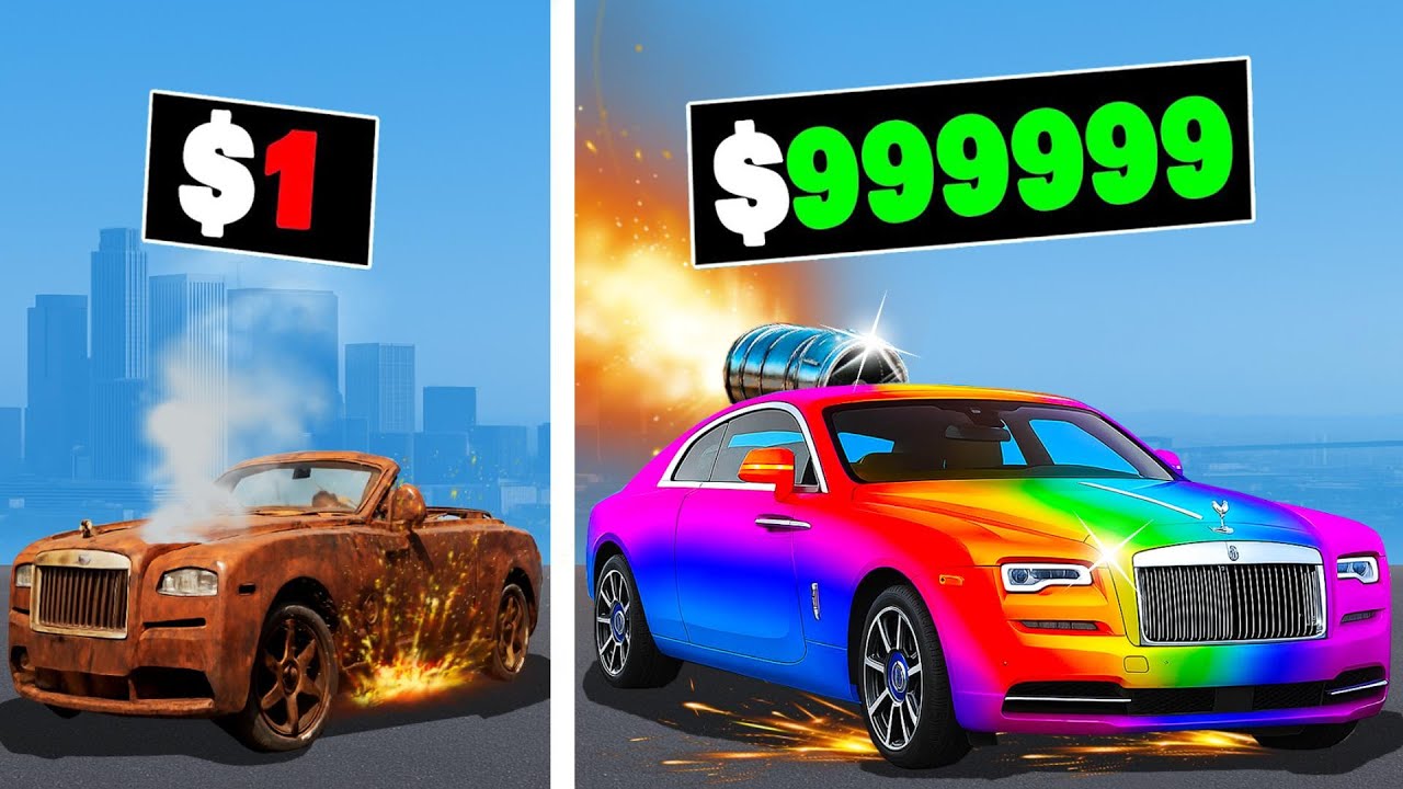 $1 to $1,000,000,000 ROLLS ROYCE in GTA 5!