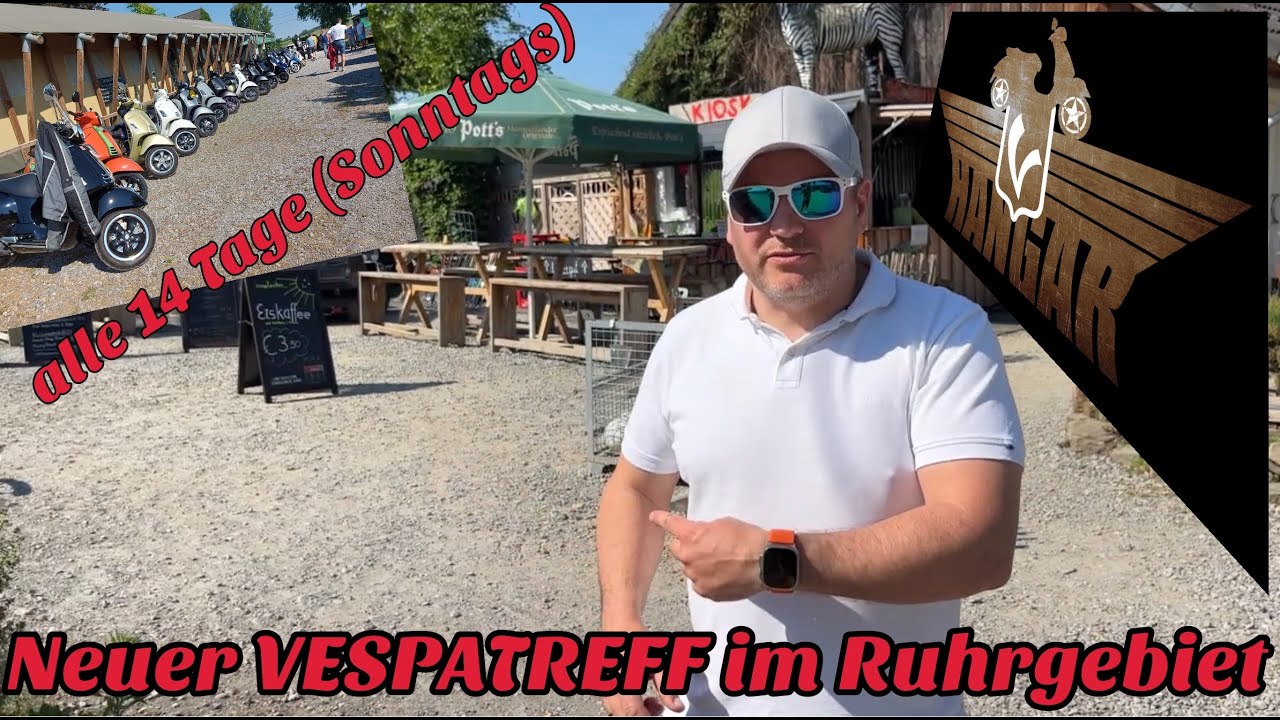 Neuer Vespatreff im Ruhrgebiet, Rollertreffen, GTS Treffpunkt, Scootertreff, Straußenfarm Essen,
