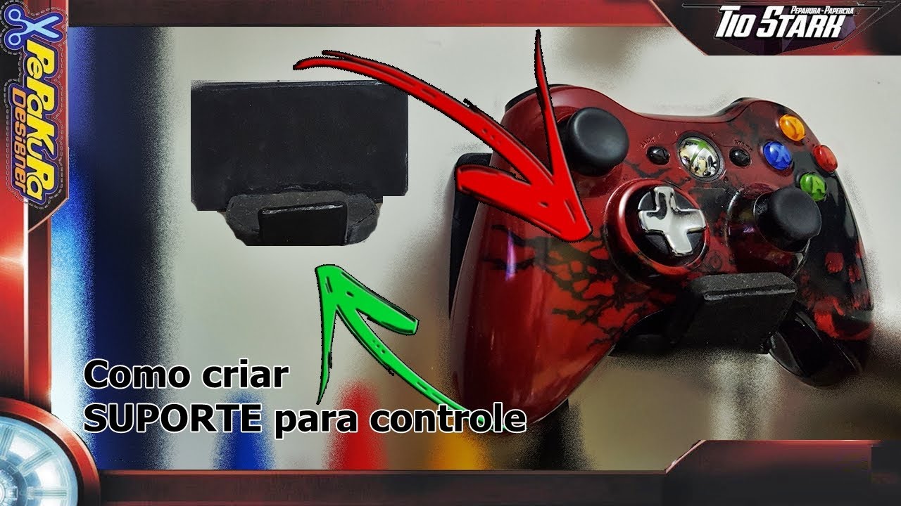 Como fazer acessório para video game Suporte de Headset, controle de Xbox,PS4  Faça o seu - DIY