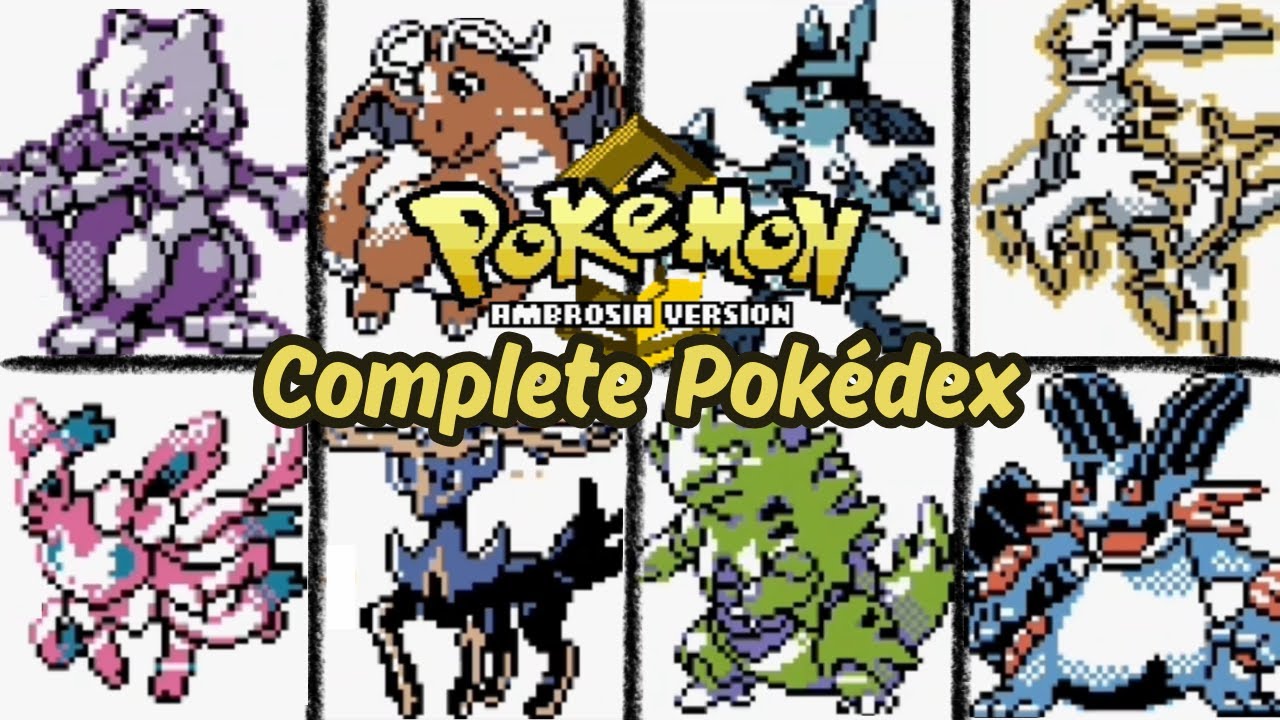 Pokémon Ambrosia 100% COMPLETE POKÉDEX
