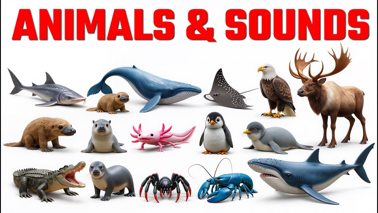 Reptiles and Crawling Animals for Kids | 25 Reptiles & Crawling Creatures With Sounds & Pictures