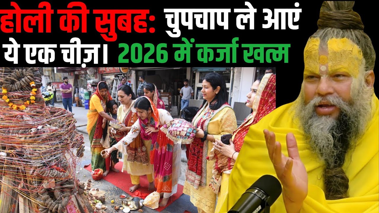 होली की सुबह: चुपचाप ले आएं ये एक चीज़ । 2026 में कर्जा खत्म। Premanand Ji Maharaj 