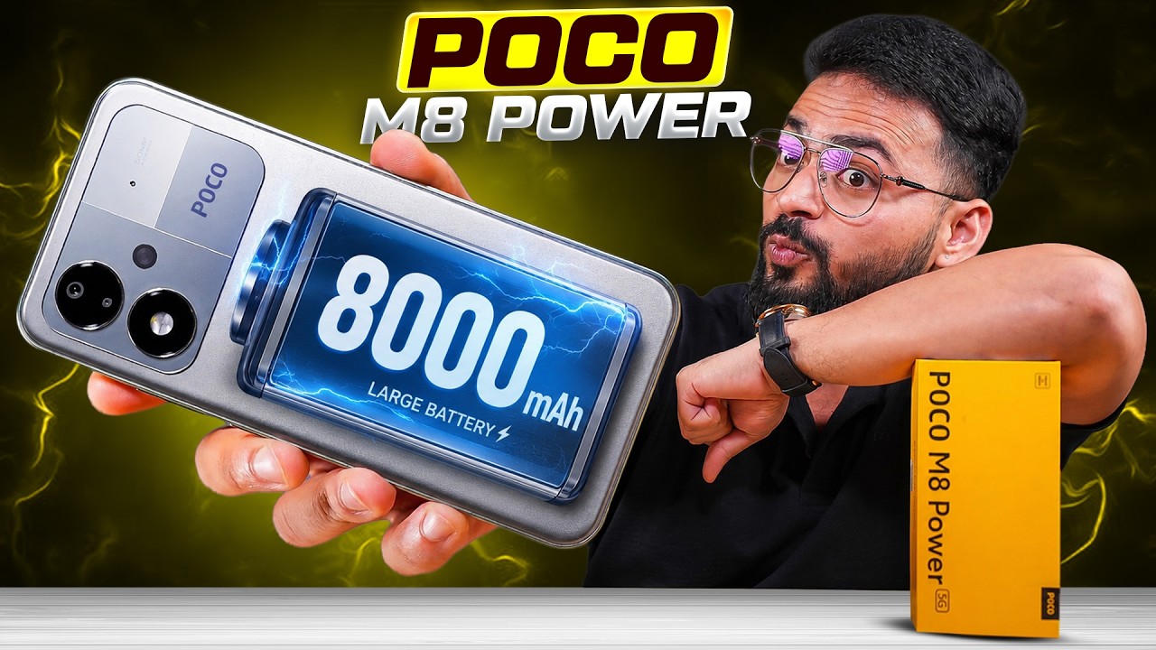 POCO M8 Power Unboxing ⚡| 50MP + 8000mAh 🔋 | Snapdragon 4 Gen 4 ⚡