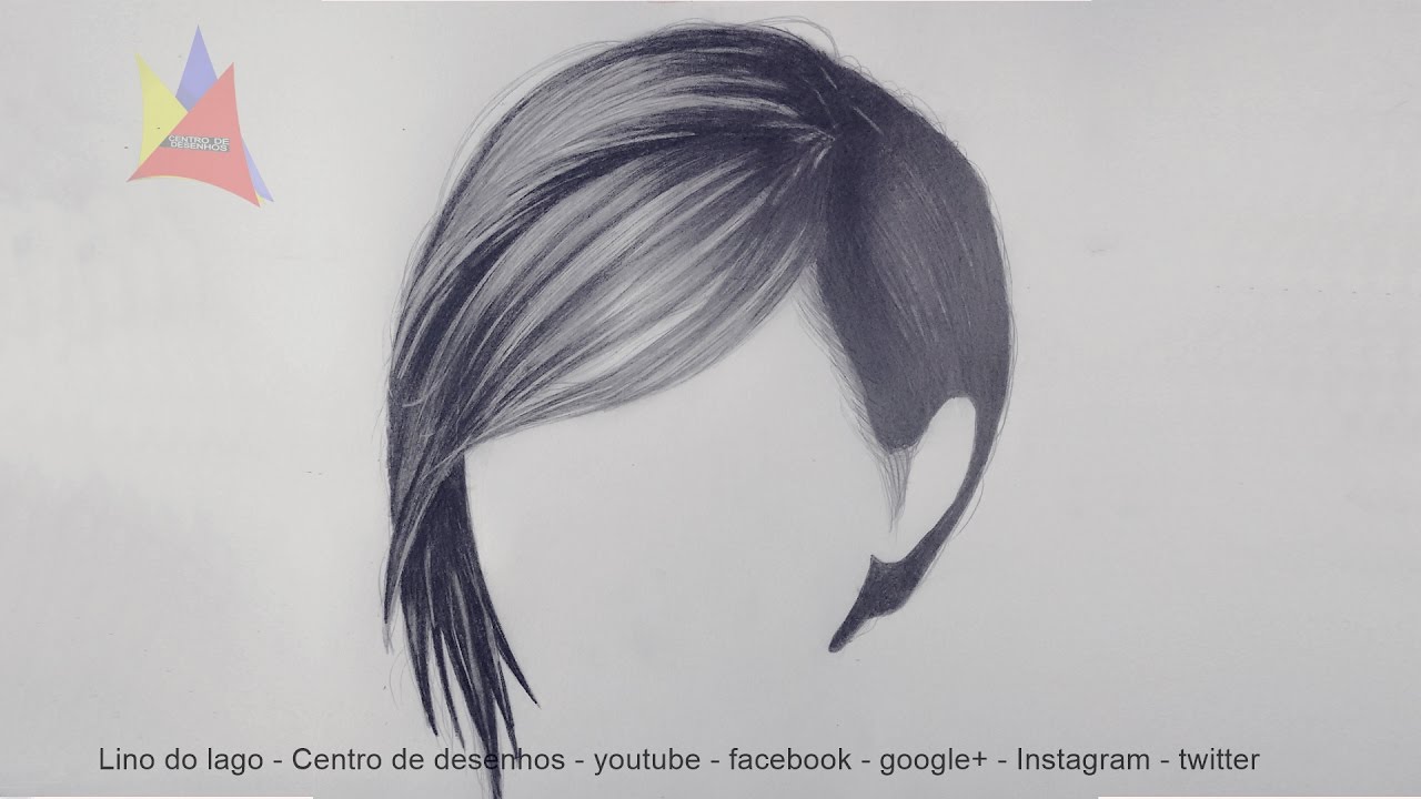 Como desenhar cabelo realista - Narrado passo a passo simples