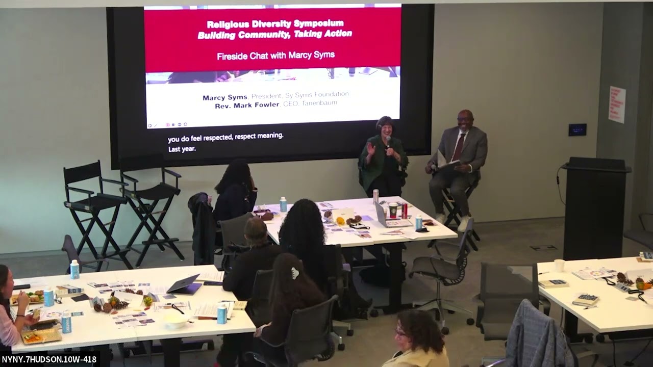Rev. Mark Fowler Hosts Fire Side Chat with Marcy Syms