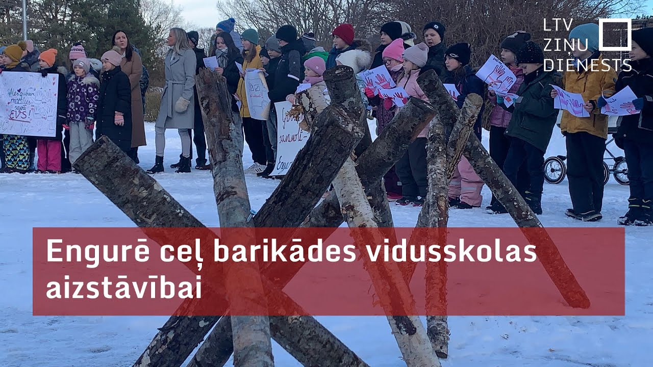 Engurē protestē pret vidusskolas slēgšanu