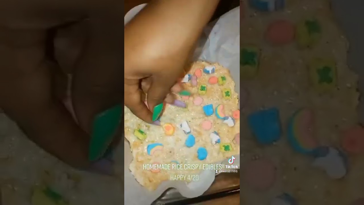 #edibles #420 Homemade rice crispy treats #oddlysatisfying