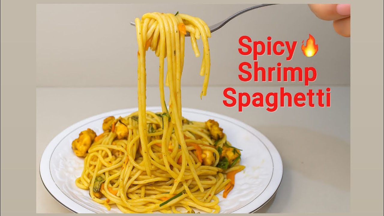 Spicy Shrimp Spaghetti 