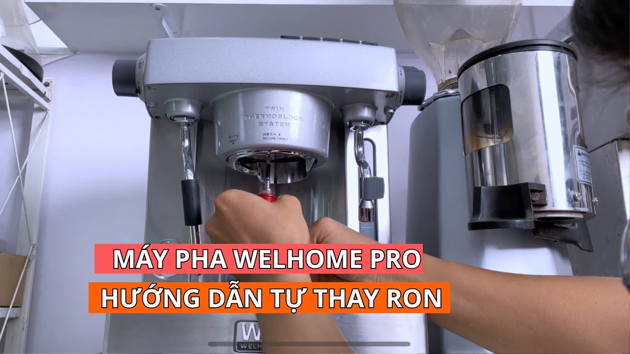Hướng dẫn thay ron máy pha cà phê Welhome pro/ Carimali CM300 - Đô Cà Phê