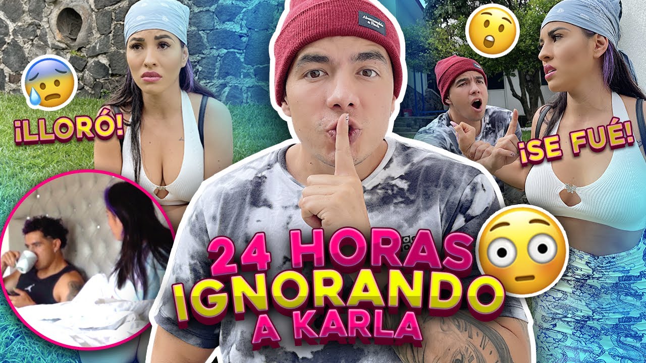 24 HORAS IGNORANDO A KARLA | BROMA PESADA..Salió mal 😨 | Mau McMahon | Karla Bustillos