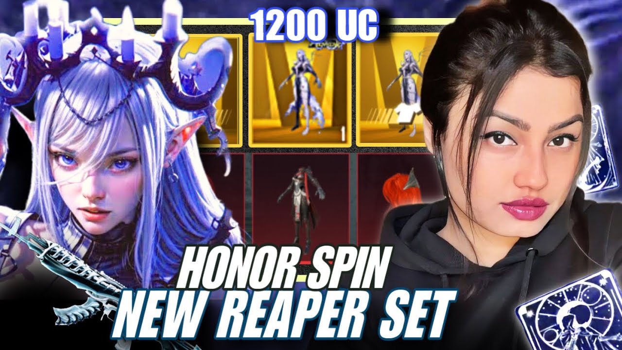 Only 1200UC Luck🔥The Reaper's Blessing Honor Spin Crate Opening
